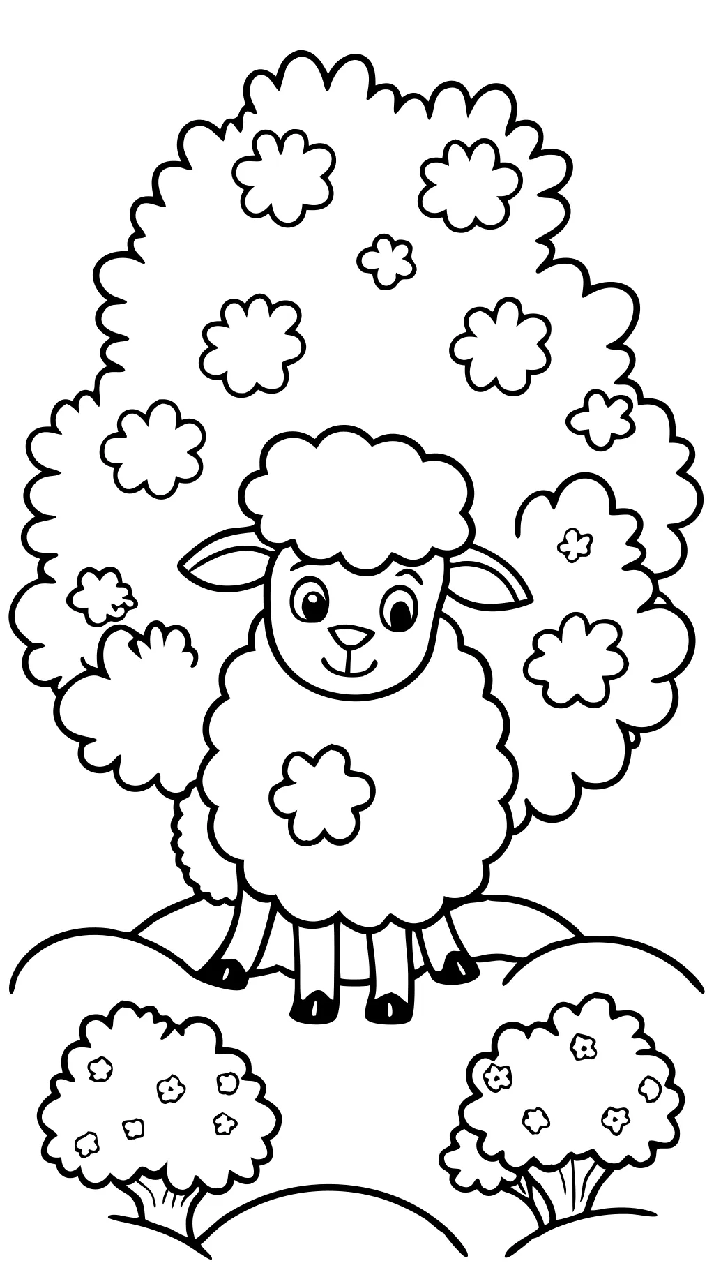 coloring pages of sheep